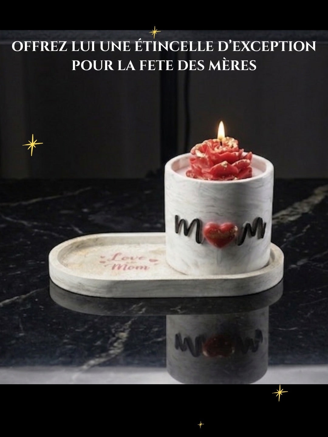 Bougies artisanales luxe fête des mamans 2026