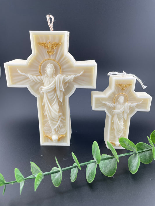 Bougie Croix — Éclats d'Or